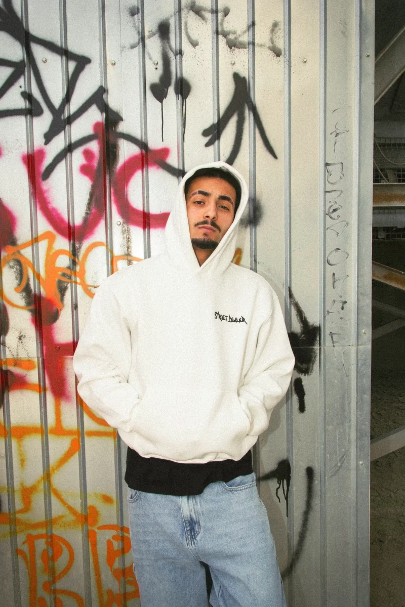 Street Dealer Hoodie Boxy Panna - immagine 3