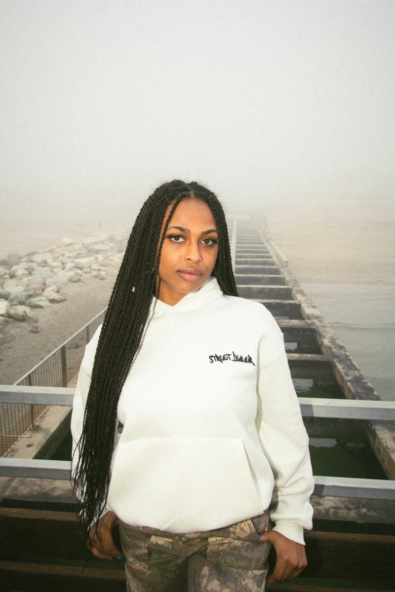 Street Dealer Hoodie Boxy Panna - immagine 5