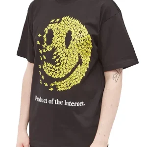Market Smiley Product Of The Internet T-shirt Black