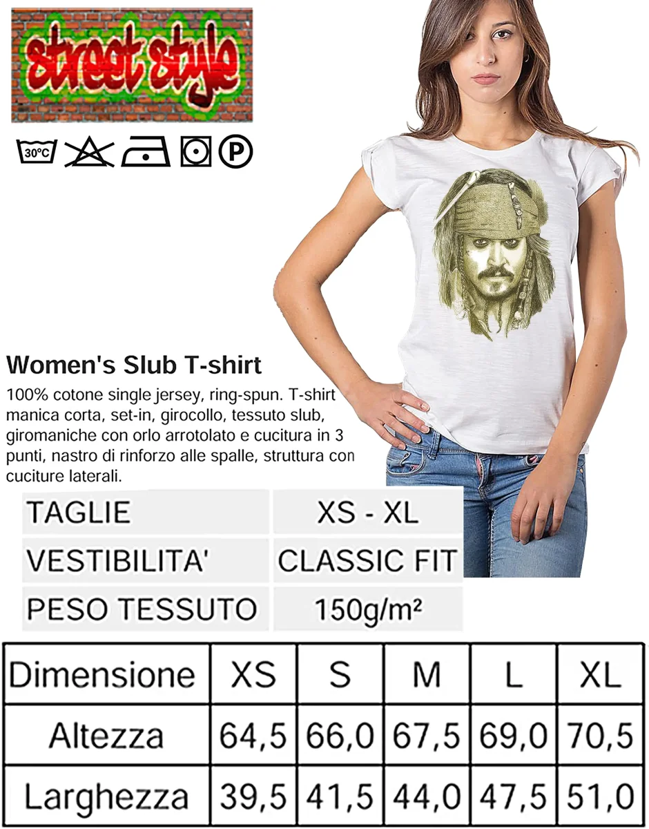T-shirt Donna The Legend – Pirata Stilizzato | STREET - immagine 7