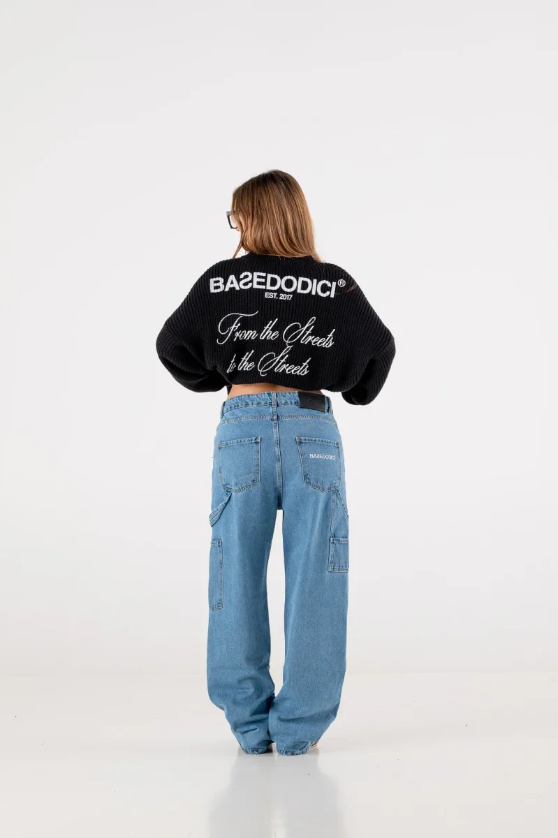 Basedodici Sweater Streets Black - immagine 4
