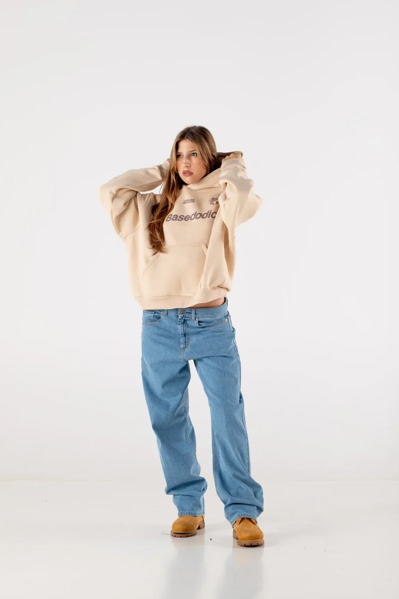 Basedodici Hoodie Club Navy Beige - immagine 5