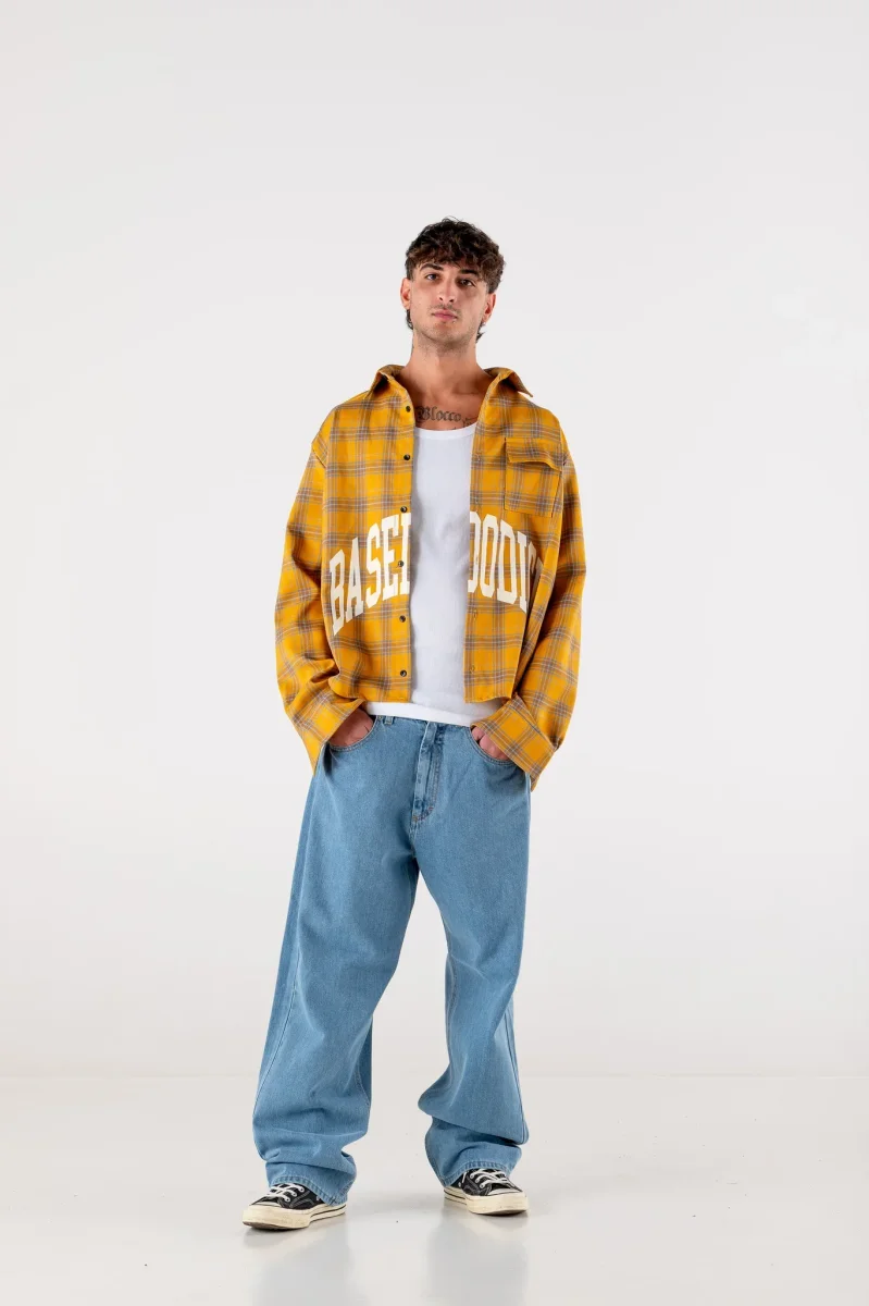 Basedodici Flanella Shirt Yellow - immagine 5