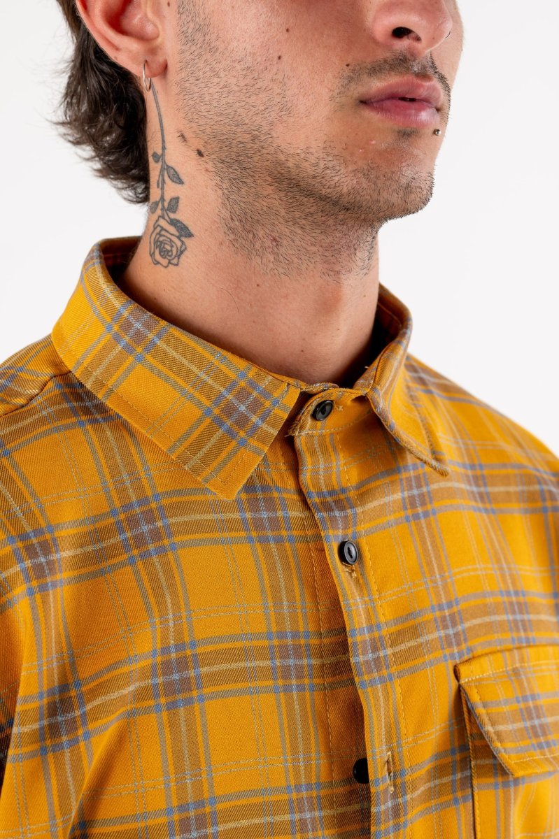 Basedodici Flanella Shirt Yellow - immagine 8