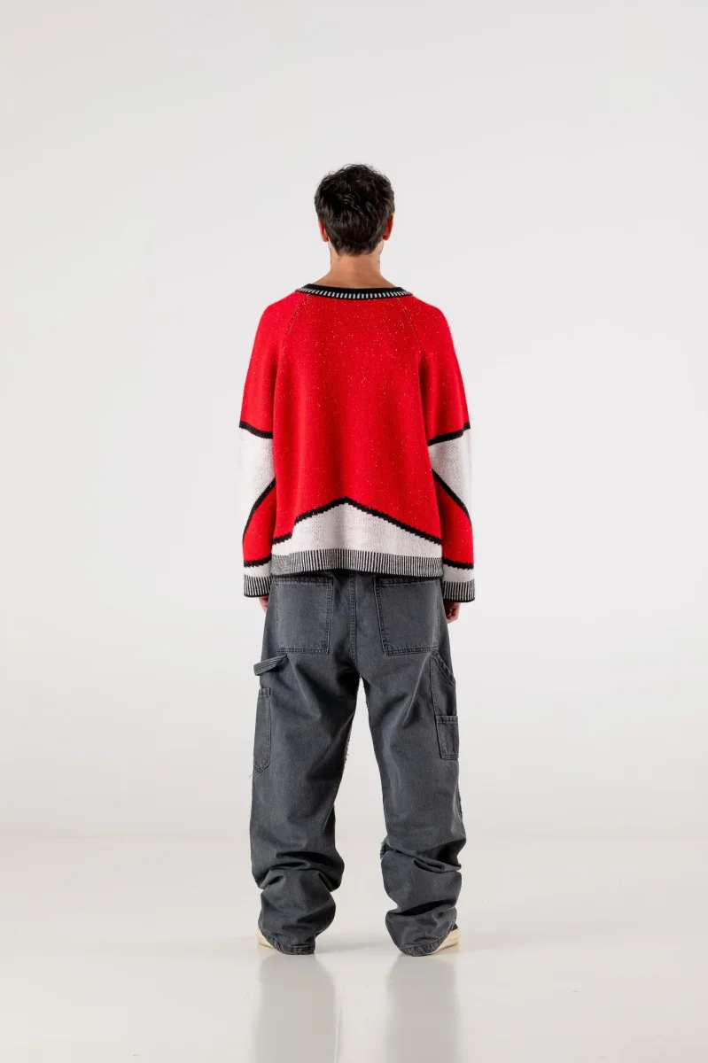Basedodici Knitwear "RACING MADE" Hockey Red - immagine 4