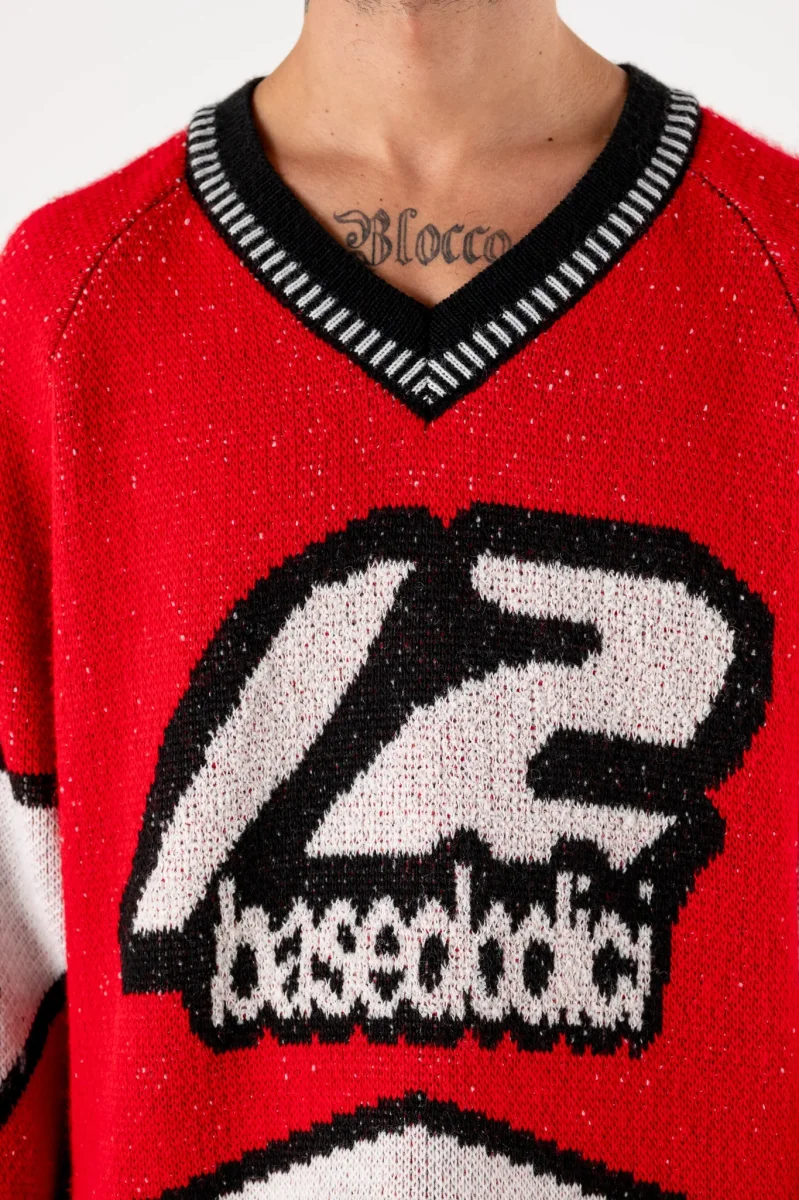 Basedodici Knitwear "RACING MADE" Hockey Red - immagine 6