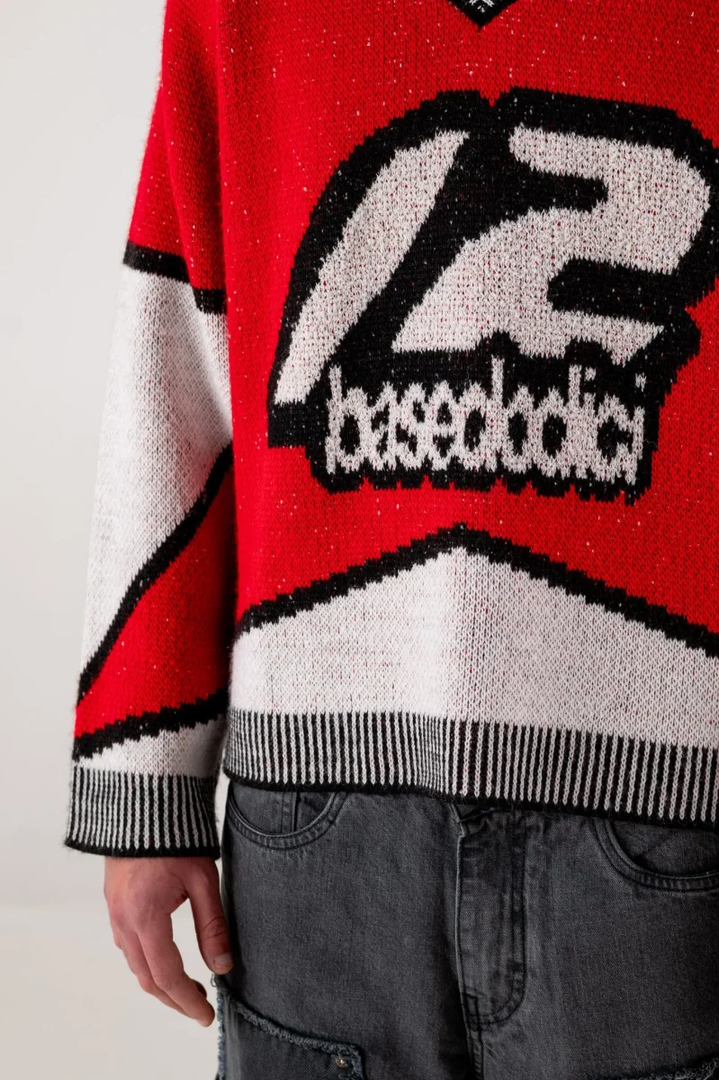 Basedodici Knitwear "RACING MADE" Hockey Red - immagine 7