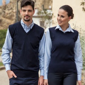 Gilet unisex in lana Merinos