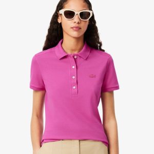 LACOSTE Polo da donna in piquè di cotone