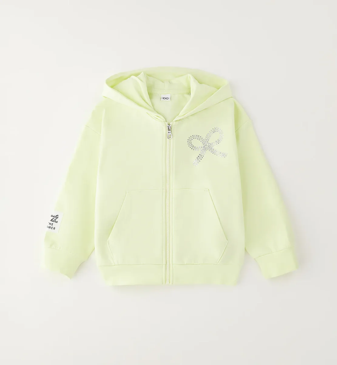 felpa con zip bambina