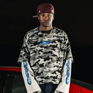 Basedodici Longsleeve Camo Grey Double Layer