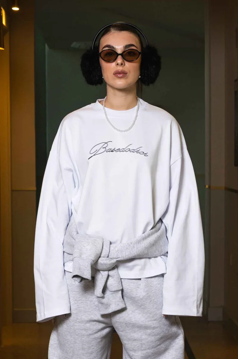 Basedodici "WORLD TOUR" Al Pacino Longsleeve White - immagine 3