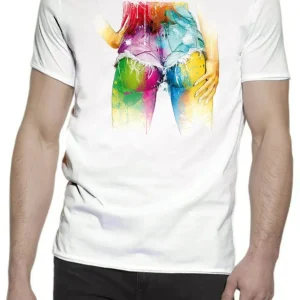 Love You For Ever Color Artistico Stilizzato 18-20-43 T-shirt Urban Slub Men Uomo 100% Cotone Fiammato JK