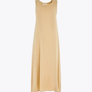 MANILA GRACE Abito midi fieno