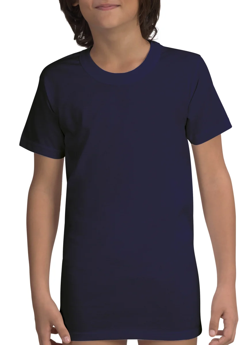 MAGLIA MEZZA MANICA RAGAZZO GIROCOLLO ALTO FRUIT 100% PURO COTONE JERSEY - immagine 3