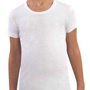 MAGLIA MEZZA MANICA BAMBINO GIROCOLLO 100% COTONE CALDO INTERLOCK