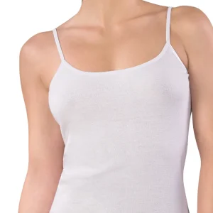 TOP CANOTTA COTONE BIELASTICO