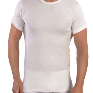 MAGLIA MEZZA MANICA UOMO GIROCOLLO LANA E COTONE