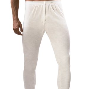 MUTANDA GAMBA LUNGA UOMO CON BOTTONI MISTO LANA