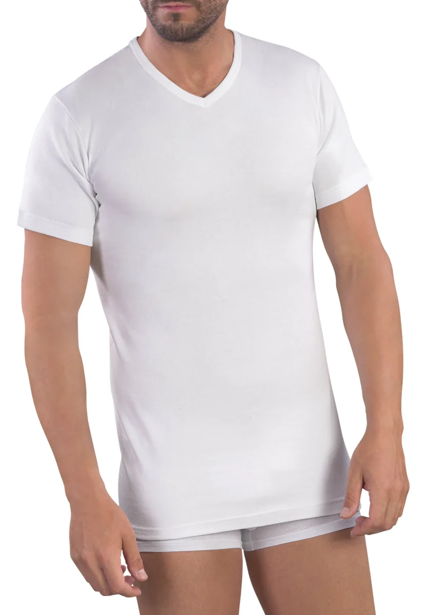 MAGLIA TERMICA MEZZA MANICA UOMO COLLO A PUNTA