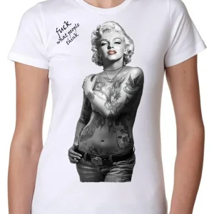 T-shirt Marilyn Monroe Tattoo Donna - The Legend Made in Italy