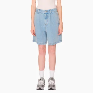 OBEY CLOTHING ELI II DENIM PLEATED SHORT CIRRUS 272100056-CIU