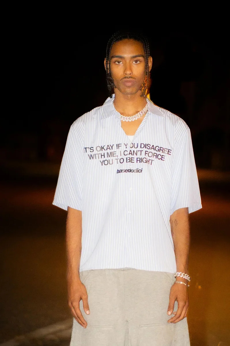 Basedodici Act2 Boxy Stripe Shirt - immagine 4