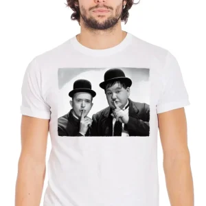 T-shirt Stanlio e Olio | Urban Slub 100% Cotone