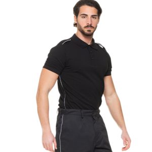 Polo unisex cotone con mostrine