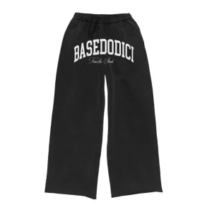Basedodici Fleece Pant "COMFY" ArcLogo Black