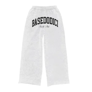 Basedodici Fleece Pant "COMFY" ArcLogo Grey