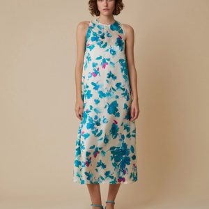 PENNYBLACK Abito midi in twill di seta