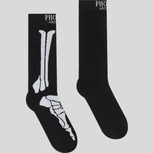 Phobia Black Skull Socks