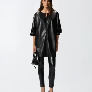 PINKO Abito corto effetto pelle