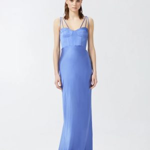 PINKO Abito lungo elegante in satin