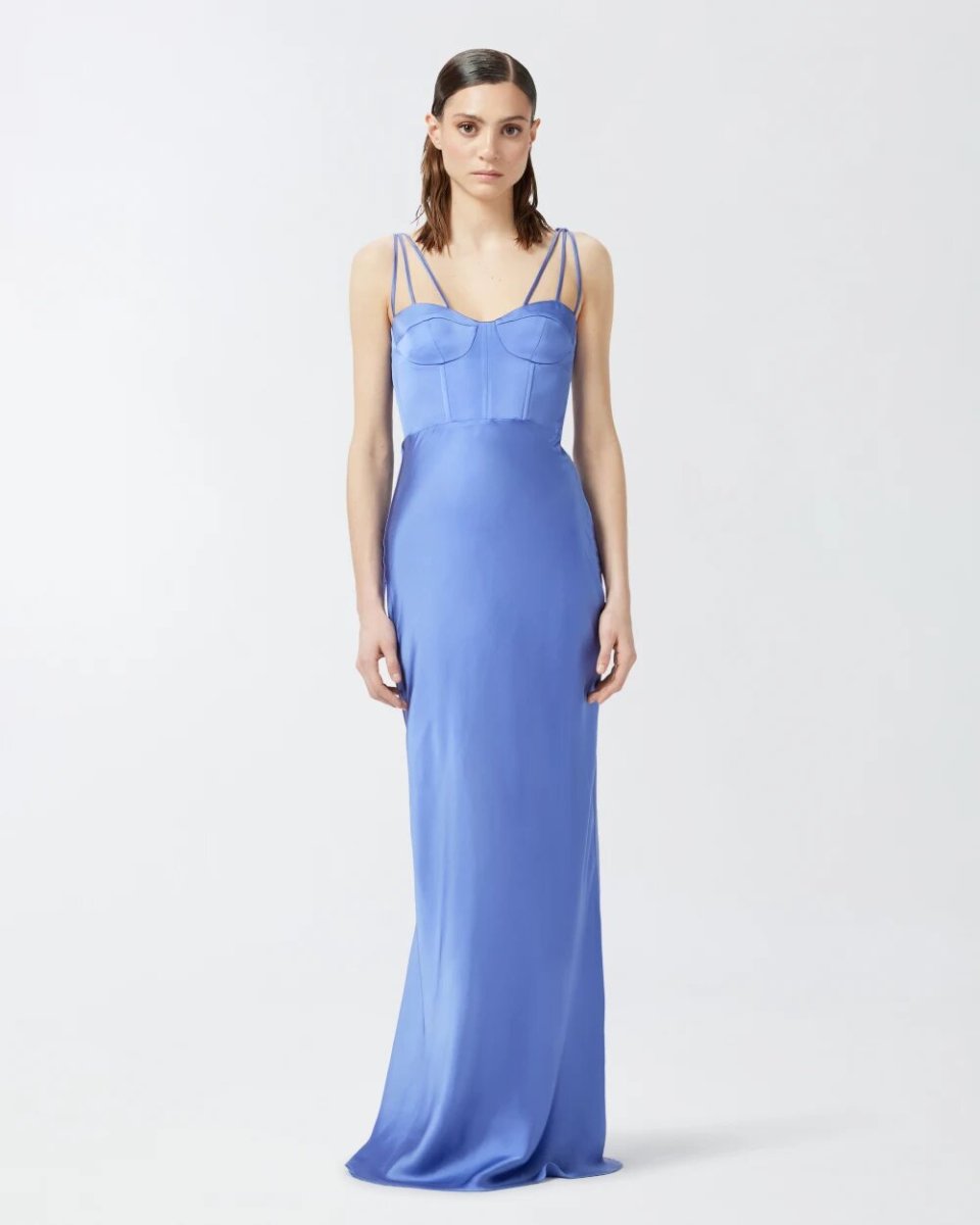 PINKO Abito lungo elegante in satin - immagine 2