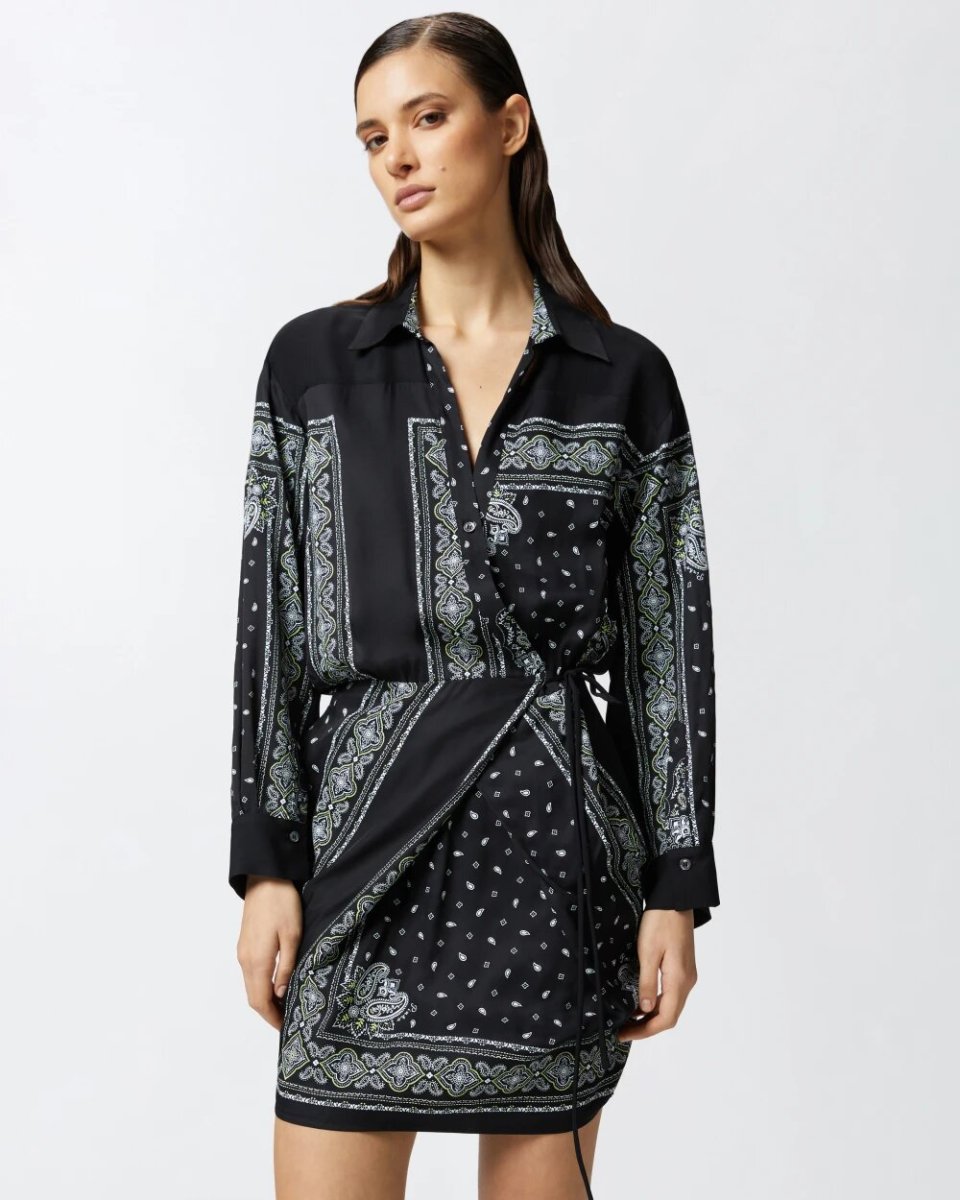 PINKO Mini abito a camicia stampa bandana - immagine 5