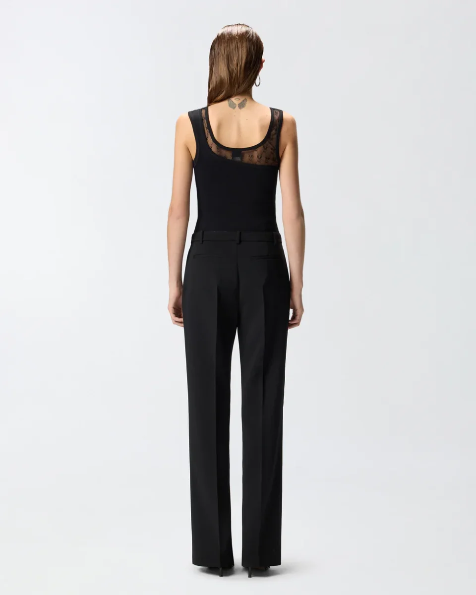 PINKO Top canotta con pizzo logo - immagine 4