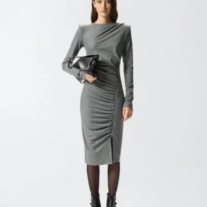 PINKO Vestito midi aderente con drappeggio