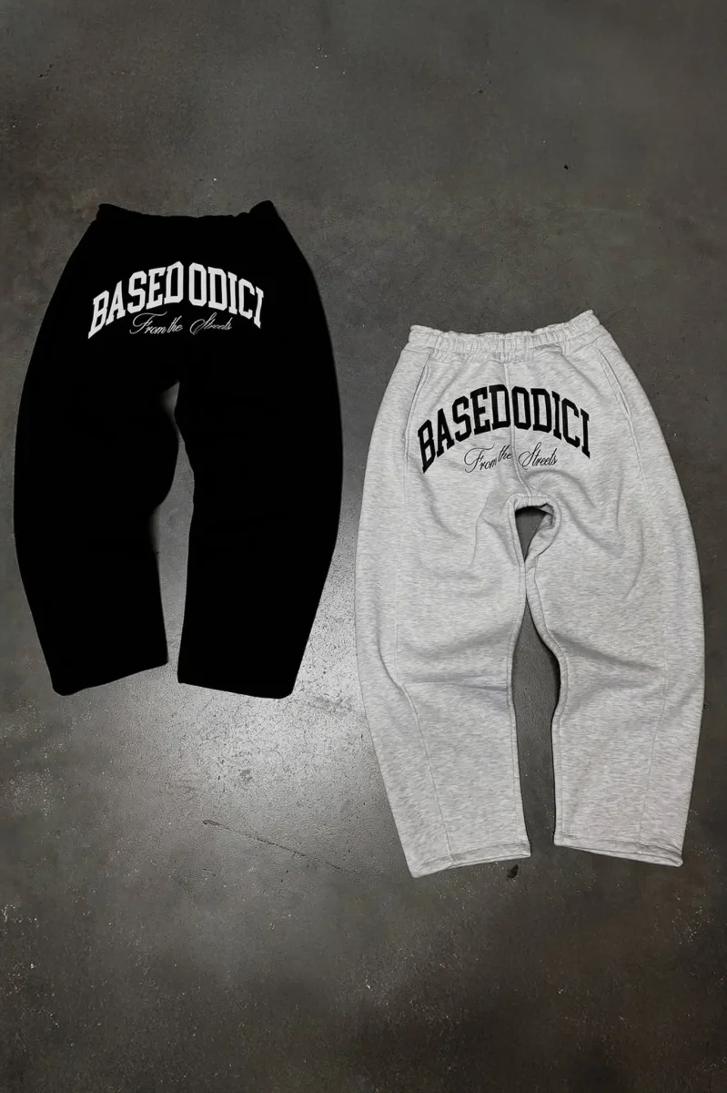 Basedodici Fleece Pant "COMFY" ArcLogo Black - immagine 3