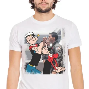 Popeye & Olivia – T-shirt Uomo Urban Slub 100% Cotone