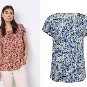Minea 1: Blusa Colorata e Femminile in Viscosa – Abbraccia la Fantasia con Stile