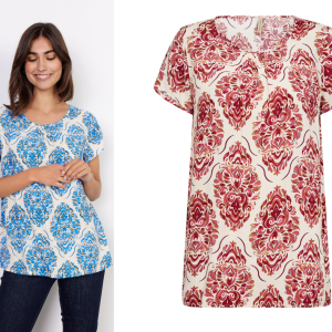 Melene 1: Blusa Femminile in Viscosa con Stampa Vivace – Un Classico Rinnovato