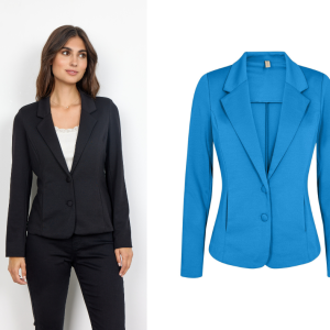 Blazer SC-Daniela 1: Eleganza Femminile in Poliestere, Viscosa ed Elastane