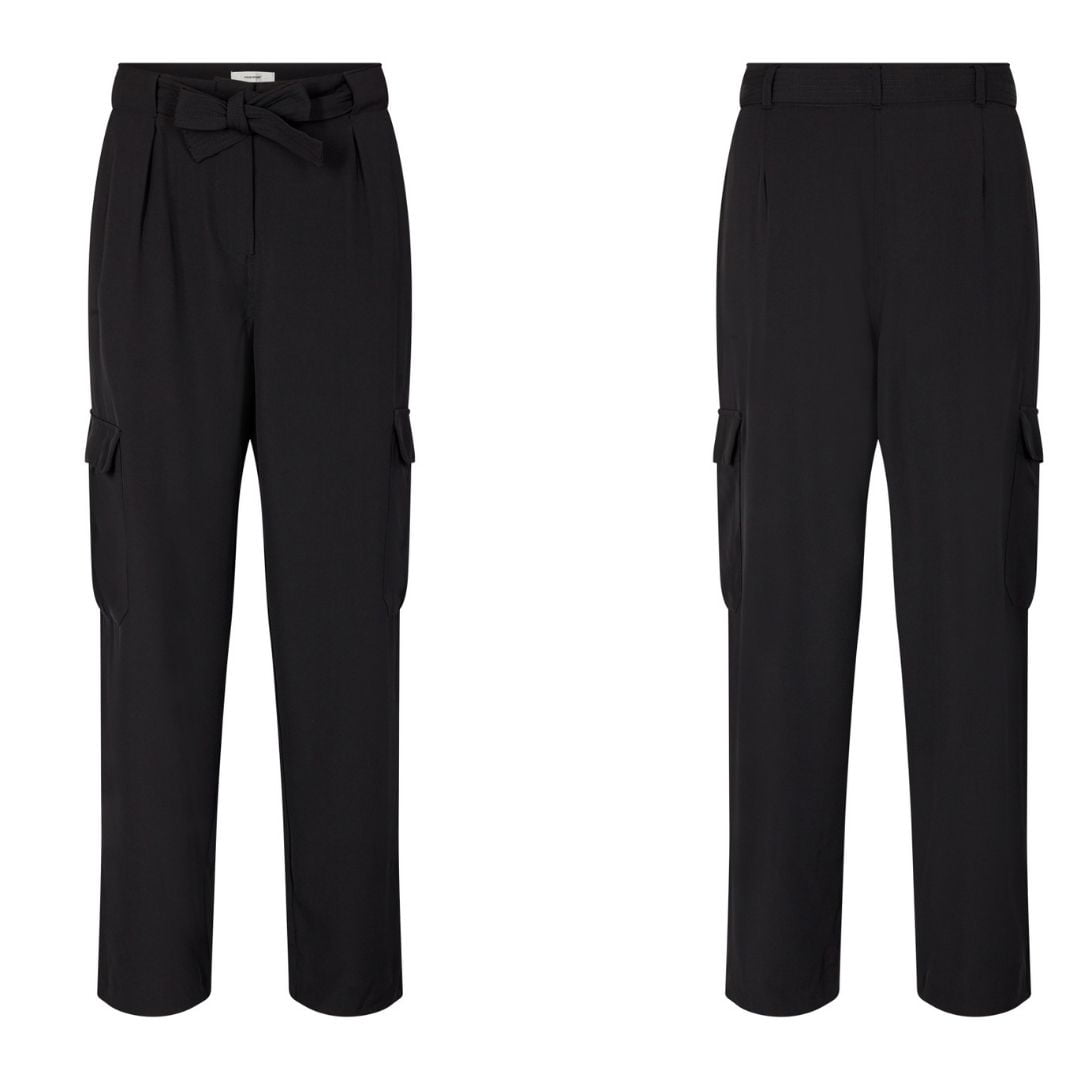 Pantalone nero con la tasche e tasconi Gabi 5 - immagine 5