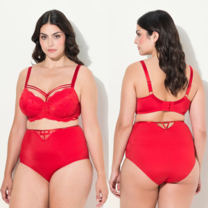 Reggiseno con Ferretto e Pizzo Elegante – Rosso Sexy