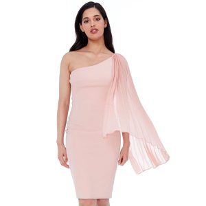 Nude tubino stretch elegante dr 2373