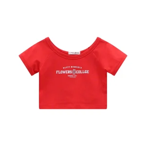 t-shirt crop ragazza