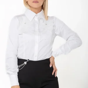 Camicia bianca fiori