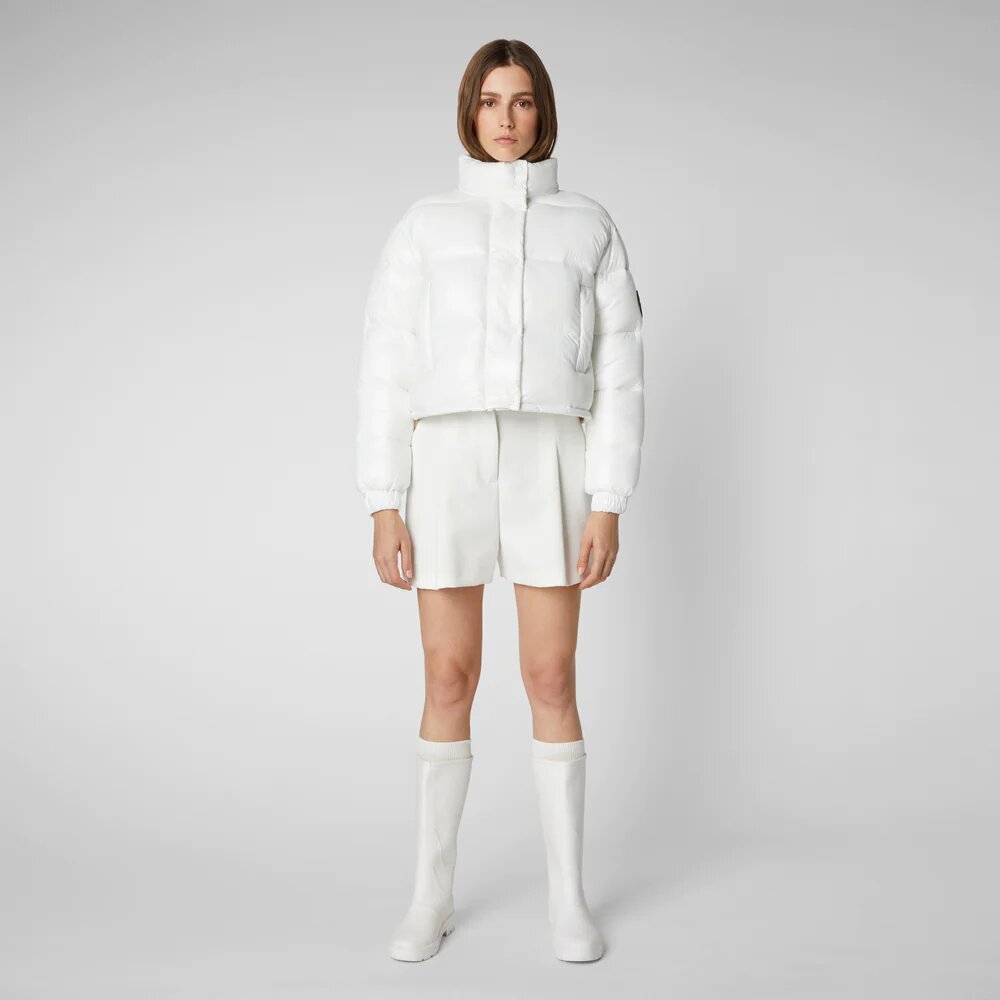 SAVE THE DUCK Piumino cropped animal free - immagine 4